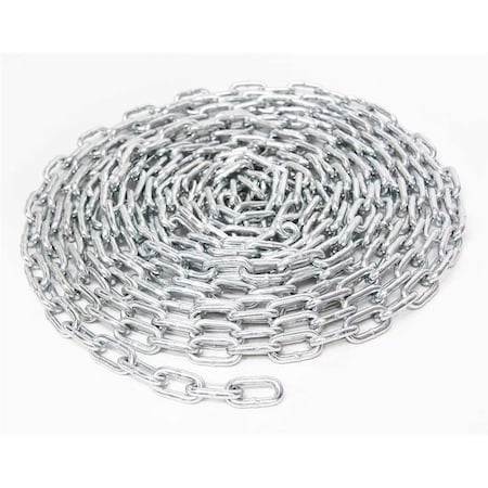Mibro KingChain 3/16 in. x 25 ft. Grade 30 Zinc-Plated Steel Proof Coil Chain, 65PK 678231IT
